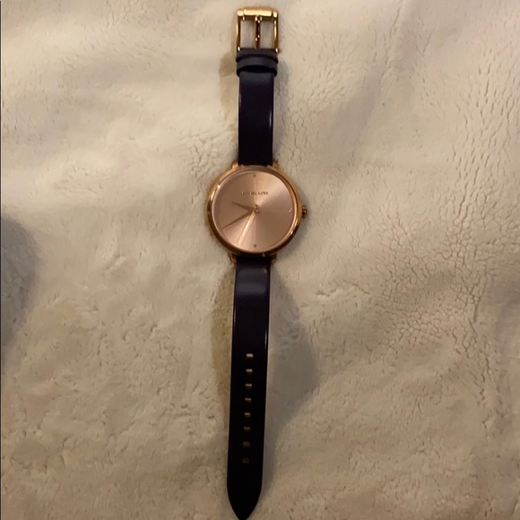 Michael Kors Rose Gold Leather Watch
